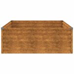 vidaXL Lit surélevé de jardin 100x100x36 cm acier corten