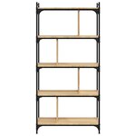 vidaXL Bibliothèque 5 niveaux chêne sonoma 76x32x158 cm