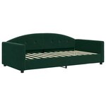 vidaXL Lit de repos sans matelas vert foncé 100x200 cm velours