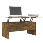 Vidaxl table basse chêne fumé 102x50 5x46 5 cm bois d'ingénierie