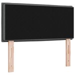 Tête de lit vidaXL Design Lignes Gris Foncé 80 cm Tissu