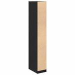 vidaXL Armoire Chêne noir 30 x 50 x 200 cm Bois d'ingénierie