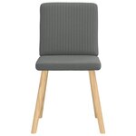 vidaXL Chaises à manger lot de 4 gris foncé tissu