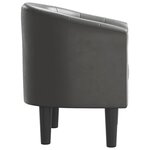 vidaXL Chaise cabriolet gris similicuir