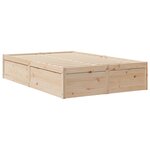 vidaXL Lit avec matelas 120x190 cm bois massif de pin