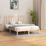 vidaXL Cadre de lit sans matelas 140x200 cm bois massif