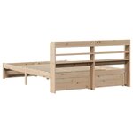 vidaXL Cadre de lit avec tête de lit sans matelas 160x200 cm