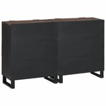 vidaXL Buffets 2 Pièces Marron 60 x 33.5 x 75 cm bois de manguier massif