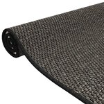 vidaXL Tapis de couloir aspect sisal anthracite 80x150 cm