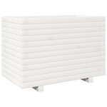 vidaXL Jardinière blanc 70x40x49 5 cm bois de pin massif