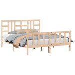 vidaXL Cadre de lit sans matelas 160x200 cm bois massif de pin