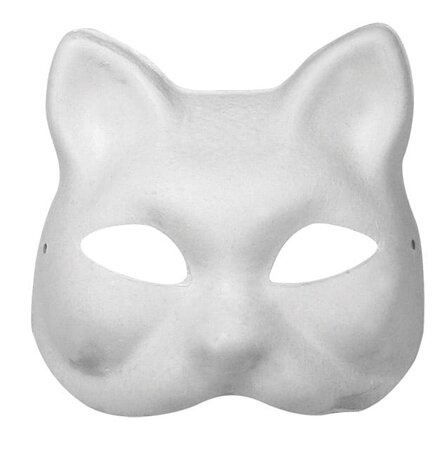 Masque Chat 18 x 17 cm Avec élastique - Rayher