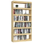 vidaXL Bibliothèque/Séparateur de pièce 100x30x200 cm pin massif