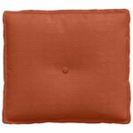 vidaXL Coussin de Dos Rouge orange 50 x 45 cm Tissu en velours côtelé