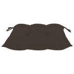 Vidaxl chaises de jardin avec coussins taupe 8 pièces bois de teck massif