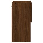 vidaXL Meuble TV avec lumières LED chêne marron 30 5x30x60 cm