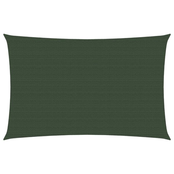 vidaXL Voile d'ombrage 160 g/m² Vert foncé 2x4 m PEHD