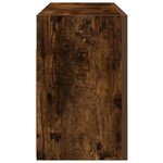vidaXL Armoire murale de bain chêne fumé 80x25x40 cm bois d'ingénierie