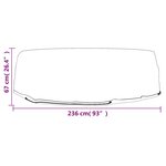 vidaXL Housses pour salon îlot 2 Pièces 10 œillets Ø236x67 cm rond