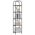 vidaXL Étagère Chêne fumé 40 x 30 x 183 cm Bois d'ingénierie