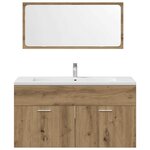 vidaXL Ensemble de meubles salle de bain 4 Pièces bois d'ingénierie