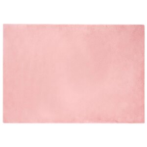 vidaXL Tapis en Fourrure Synthétique de Lapin Olite Rose 160 x 230 cm