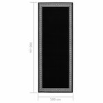 vidaXL Tapis BCF Noir avec motif 100x300 cm