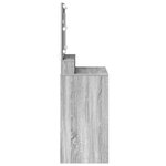 vidaXL Coiffeuse Sonoma gris 79 x 41 x 135 cm Bois d'ingénierie