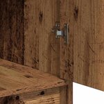 vidaXL Table de Toilette avec tiroir 3 Pièces Marron 40 x 41 x 75 cm