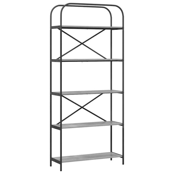 vidaXL Étagère Sonoma gris 80 x 30 x 183 cm Bois d'ingénierie