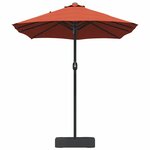 vidaXL Parasol de jardin Couleur terre cuite 385 x 209 x 244 cm tissu