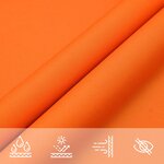 vidaXL Voile de parasol tissu oxford triangulaire 3x4x4 m orange