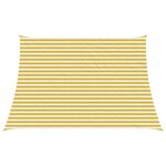 vidaXL Voile d'ombre 3 / 4 x 3 m HDPE Rectangulaire Jaune et blanc