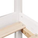 vidaXL Cadre de lit et tête de lit blanc 140x190 cm bois de pin massif