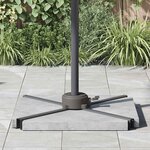 vidaXL Pied de parasol Argent 23 x 14 x 6 cm