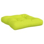 vidaXL Coussins de palette lot de 2 vert vif tissu