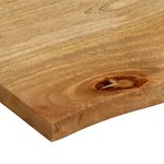 vidaXL Dessus de table à bord vivant 120x60x3 8cm bois massif manguier