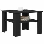 vidaXL Table basse Chêne noir 60 x 60 x 42 cm Bois d'ingénierie