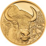 Pièce de monnaie en Or g 3.11 (1/10 oz) Millésime 2025 Wild Mongolia BISON