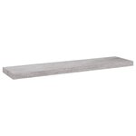 vidaXL Étagères murales flottantes 2 Pièces Gris béton 90x23 5x3 8cm MDF