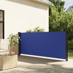 vidaXL Auvent latéral rétractable bleu 140x500 cm
