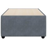 vidaXL Cadre de lit sans matelas gris foncé 90x200 cm velours