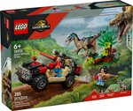 LEGO Jurassic World 76972 — Le vélociraptor et l’évasion en 4x4  285 pièces  dès 6 ans.
