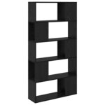 vidaXL Centre de divertissement Noir 80 x 24 x 155 cm