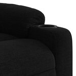vidaXL Fauteuil de massage inclinable Noir Tissu