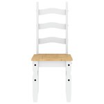 vidaXL Ensemble à manger Panama 5 Pièces blanc bois de pin massif