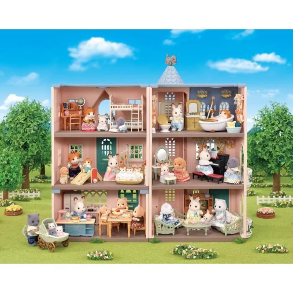 La salle de séjour et figurine Edition Liberty - Mobilier Sylvanian Families  Exclusif - Achat en ligne