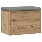 vidaXL Banc de rangement chêne artisanal 62x42x45 cm bois d'ingénierie