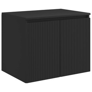 vidaXL Cabinet de Salle de Bain Mural Noir 62 5 x 44 5 x 50 cm