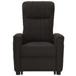 vidaXL Fauteuil de massage Noir Tissu